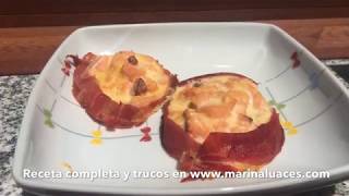 Hamburguesas de salmón y jamón  Cetogénicas  Keto  Low carb [upl. by Socha]