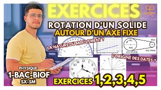 Exercices Corrigés  Rotation dun Solide autour dun Axe Fixe  1Bac SXSM [upl. by Chassin]