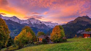 Falling for autumn in Switzerland  Lauterbrunnen  Wengen  Grindelwald [upl. by Heigho]