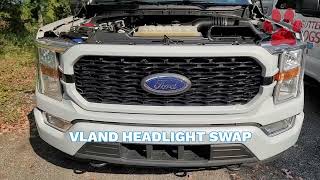 VLAND LED Headlight 2021 F150 [upl. by Asoj]