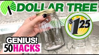 50 BEST 1 Dollar Tree Mason Jar HACKS amp DIYs  Organization SECRETS [upl. by Somerset]