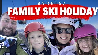 Family Skiing holiday in Avoriaz  4k  Advice amp Tips when taking young children 6amp8 [upl. by Cattan]