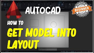 AutoCAD How To Get Model Into Layout [upl. by Amhser]