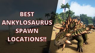 ARK The Island  Ankylosaurus Spawn Locations [upl. by Elfstan339]