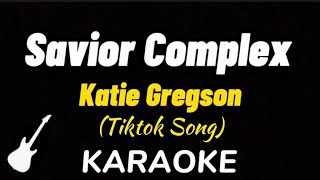 Katie Gregson  Savior Complex  Karaoke Guitar Instrumental [upl. by Asirram]