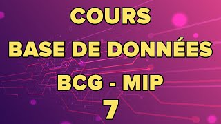 cours base de données bcg mip  L’algèbre relationnelle  Part 7 [upl. by Enerak]