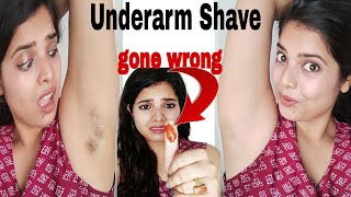 How to Clean UnderarmsHow to Remove Underarms Hair at Home  Underarms Shave [upl. by Mailliwnhoj]