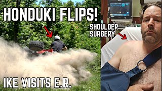 80 MPH ATV Crash  Rush to Hospital Surgery Bruised Ribs Torn Knee [upl. by Ger]