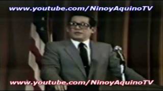 NINOY AQUINOs memorable speech 39 in Los Angeles 2151981 [upl. by Annij]