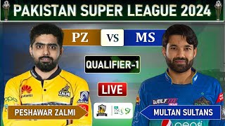 PSL LIVE  PESHAWAR ZALMI vs MULTAN SULTANS QUALIFIER MATCH LIVE COMMENTARY  MS vs PZ LIVE [upl. by Fillender]