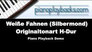 Weiße Fahnen Silbermond Cover Playback Instrumental Demo Originaltonart HDur [upl. by Gill]