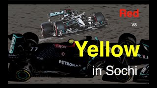 Sochi F1 showdown red vs yellow By Peter Windsor [upl. by Niwrehs903]