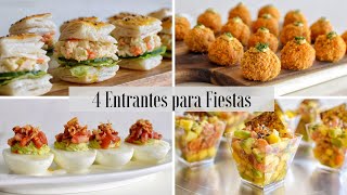 4 APERITIVOS Y ENTRANTES para Fiestas y Celebraciones  Tapas Variadas y Muy Originales  DarixLAB [upl. by Madonia]