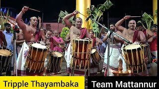 Tripple Thayambaka  Team Mattannur  Mattanur Sankarankutty Marar  FULL VIDEO  HARISH G [upl. by Ecinnej548]