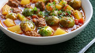 Bauerntopf mit Rosenkohl Hack amp Kartoffeln 🥬🥩🥔 Rezept  Farmers Pot with Sprouts Beef amp Potato [upl. by Schreiber5]