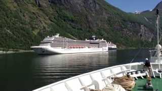 MSC Poesia in Geiranger [upl. by Kcaz]