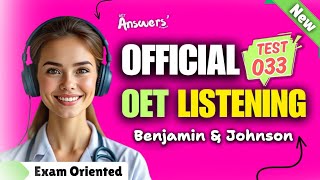 OET LISTENING TEST 10102024 oet oetexam oetnursing oetlisteningtest [upl. by Dom333]