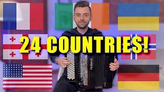 1 ACCORDION  24 COUNTRIES [upl. by Durtschi]