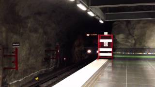 Tunnelbana  Stockholm subway C14  Västra skogen HD [upl. by Benedicta]