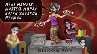 Warung Setan di Bazaar Agustusan HORORKOMEDI  Kartun Hantu Lucu Animasi Horor [upl. by Gaile174]