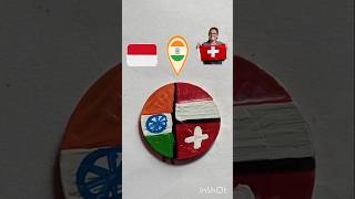 🇮🇳🇲🇨🇨🇭 Flag drawing ytshorts drawing art tranding viralvideo [upl. by Adnih]