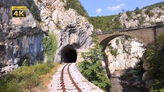 4K CABVIEW Mokra Gora  Višegrad Tunnel bats Rzav river canyon Serbian  Bosnian border crossing [upl. by Olds]