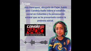 Entrevista a July Henríquez abogada de Cajar con Candela Radio [upl. by Chrysler778]