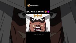 LORD RAIKAGE ENTRY👿🥵 raikage naruto anime narutotamil entry shorts logesh14311 [upl. by Noloc]