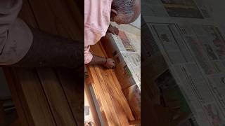 Staircase wood designing  wood grain painting viralvideo happy onam shortsviral shorts [upl. by Justis519]