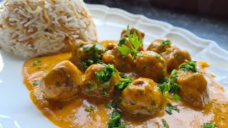 RIZ PILAF accompagné de BOULETTES VIANDE HACHÉE et sa sauce crémeuse une TUERIE [upl. by Rush]