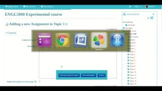 Using the Assignment Activity in Moodle [upl. by Sly853]