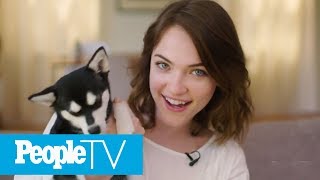 Actress Violett Beane Talks About Her Life With Her Bunny Milo amp Her Dog Kora  Puparazzi  PeopleTV [upl. by Courtnay24]