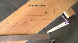 Stair Layout Framing Square Tip  Staircase Construction [upl. by Slotnick431]