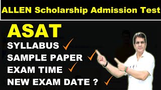 ASAT Syllabus  ASAT Date  ASAT Sample Paper  ASAT Exam Pattern allenkota topperstalk [upl. by Schilit989]