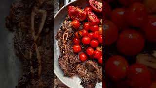 How to make Tbone steak with tomatoes  Chef Ali Mandhry [upl. by Akehsal]