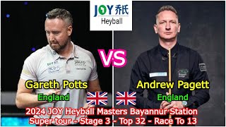 Gareth Potts VS Andrew Pagett  2024 JOY Heyball Masters Bayannur Station Super Tour [upl. by Leoy]