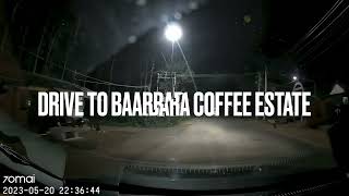 Night drive to Baarbara Coffee Estate Chickmagalur shot on 70Mai A400 dashcam in new Hyundai Verna [upl. by Anoo]