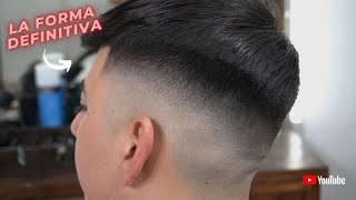 LA MANERA MAS FACIL DE HACER UN FADEDEGRADE FADE RECTO  HAIR CUT TUTORIAL [upl. by Gord]