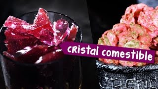 ¡HAZ CRISTAL COMESTIBLE Recetas de Postres FÁCILES para HalloweenDía de brujas ✄ Craftingeek [upl. by Kenley]