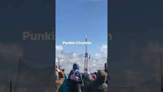 Punkin Chunkin Pumpkin Launch From Catapult Trebuchet [upl. by Simsar]