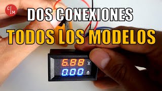 COMO CONECTAR UN VOLTIMETRO AMPERIMETRO Todos los modelos Dos tipos de conexión [upl. by Allister]