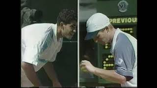 1993 Wimbledon Final  Sampras vs Courier 22 [upl. by Yevad59]