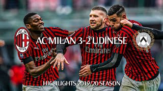 Highlights  AC Milan 32 Udinese  Matchday 20 Serie A TIM 201920 [upl. by Nere]