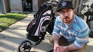 Caddytek 3 wheel Push Golf Cart Review [upl. by Orly865]