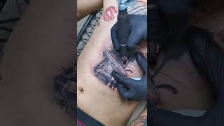 Tatuando sombra tattoo tatuajemexicano tatuaje tatuajelatino tatuajes tatuajesdelicados [upl. by Naleag315]