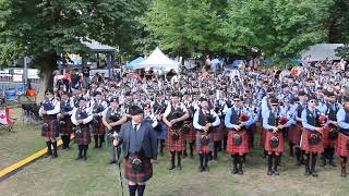 Kinc Record Massed Band at Kincardine Scottish Festival July 6 2024 [upl. by Regine]