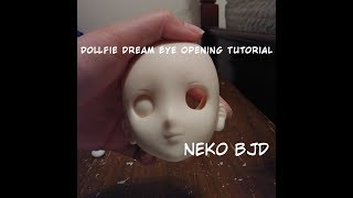 Dollfie Dream Eye Opening ProcessTutorial NEKOBJD [upl. by Paris]