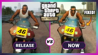 GTA Trilogy Definitive Edition  Release vs Now 2024 Comparison [upl. by Clarence]