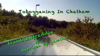 TOBOGGAN RUN Ride amp Slide Ski Slope In Chatham Kent [upl. by Eenyaj]