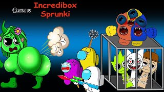 Top Among Us Vs Horror Sprunki  Monster Incredibox Sprunki  Funny Among Us Animation [upl. by Elicec]